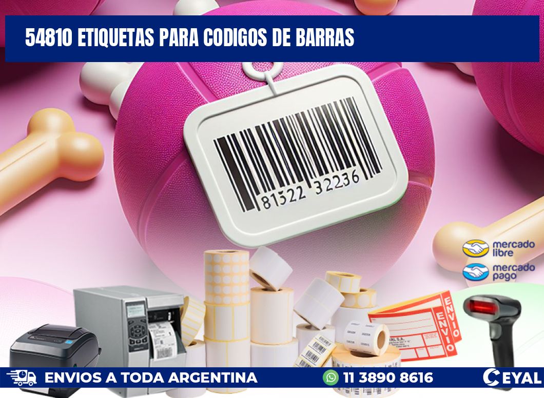54810 ETIQUETAS PARA CODIGOS DE BARRAS