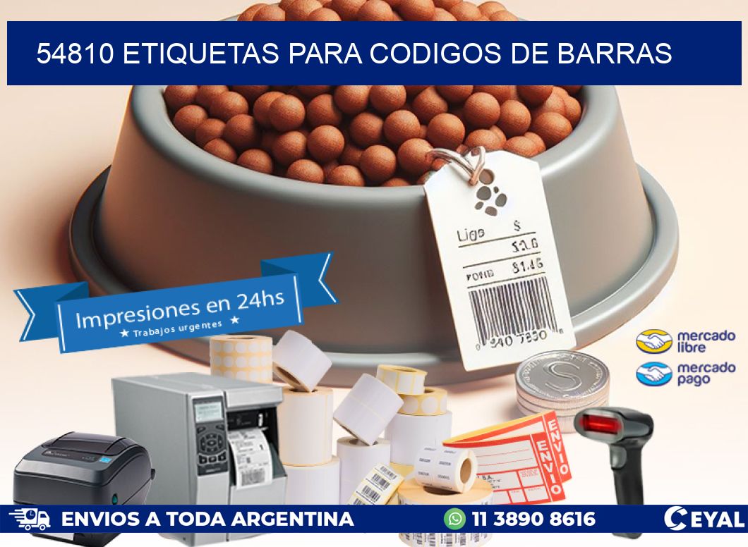 54810 ETIQUETAS PARA CODIGOS DE BARRAS