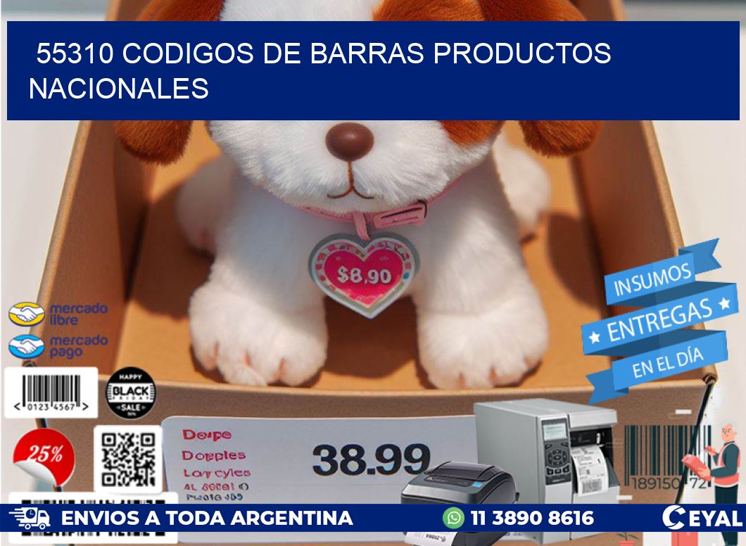 55310 Codigos de barras productos nacionales