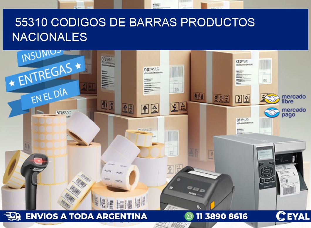 55310 Codigos de barras productos nacionales