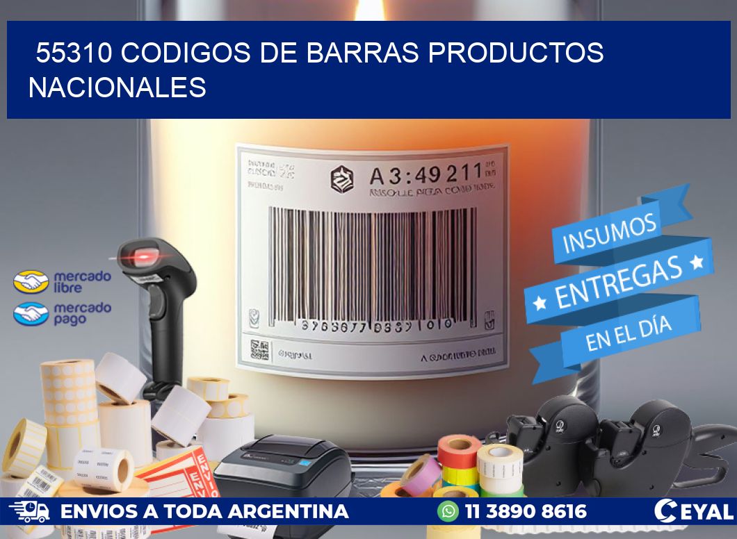 55310 Codigos de barras productos nacionales