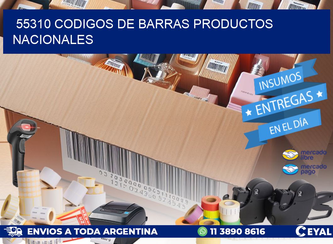 55310 Codigos de barras productos nacionales