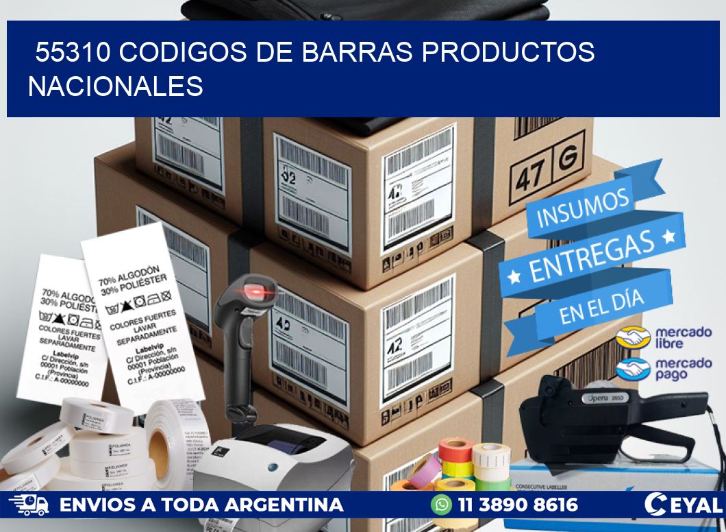 55310 Codigos de barras productos nacionales