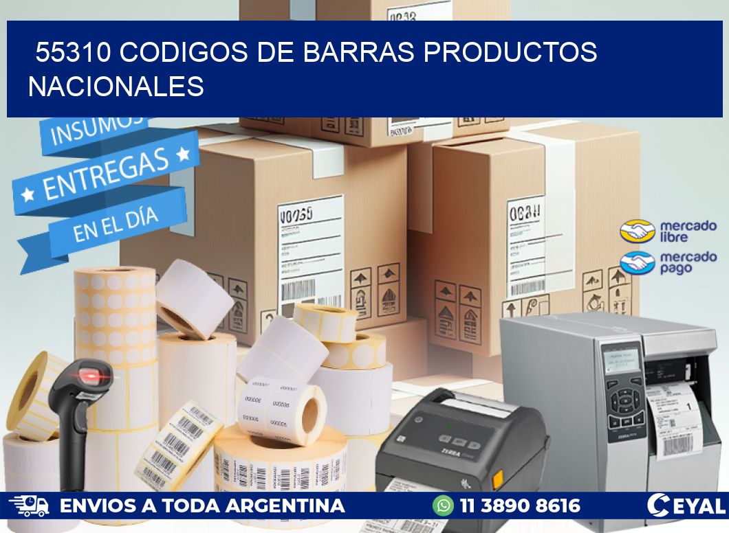 55310 Codigos de barras productos nacionales