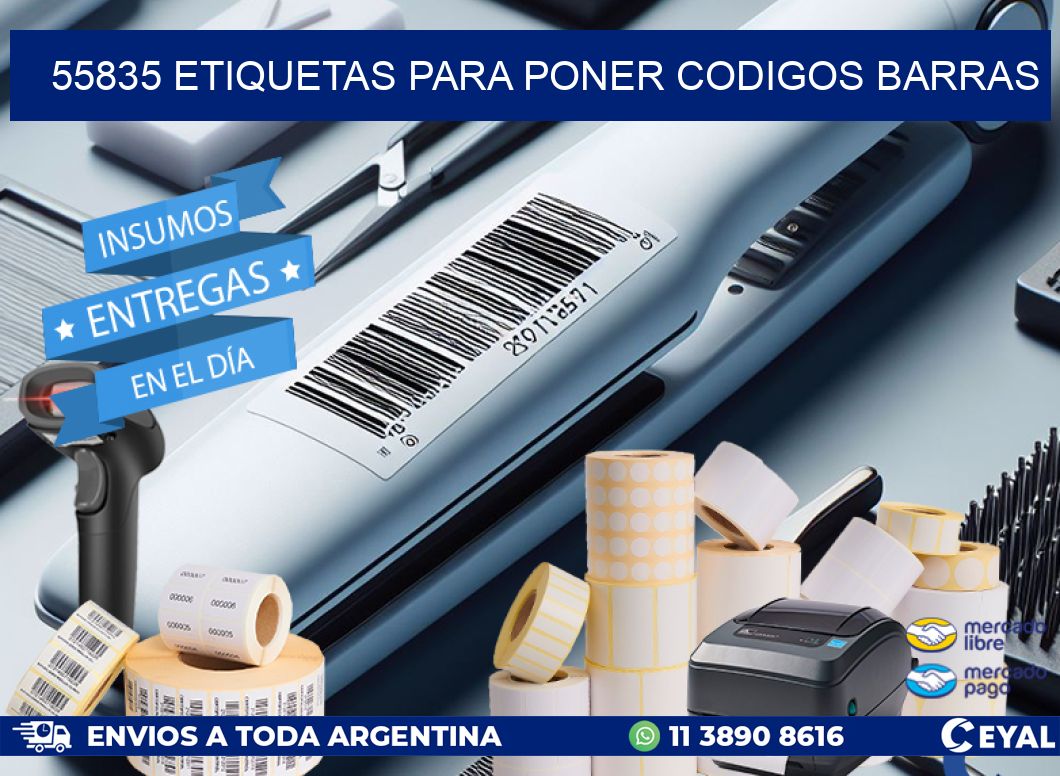 55835 etiquetas para poner codigos barras