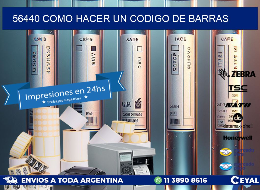 56440 como hacer un codigo de barras