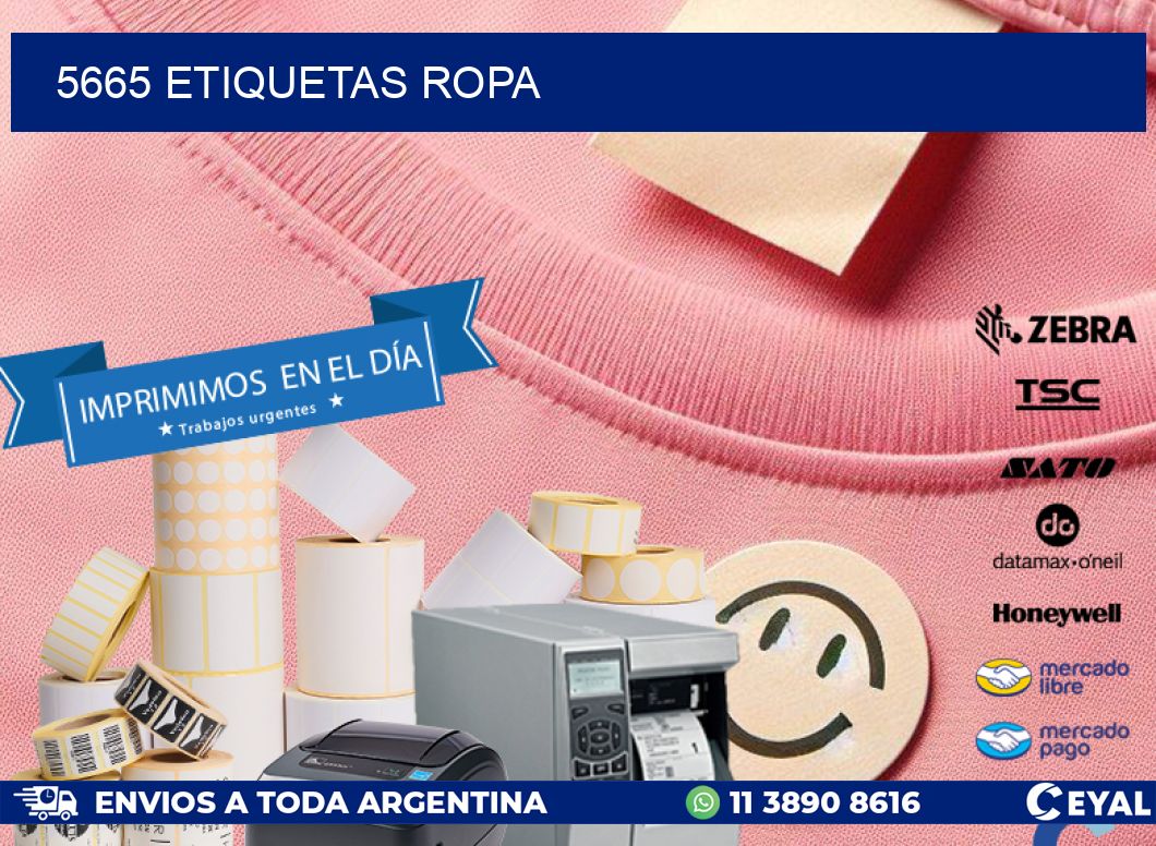 5665 ETIQUETAS ROPA