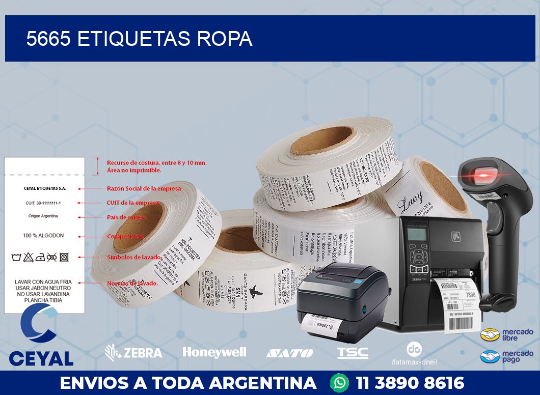 5665 ETIQUETAS ROPA