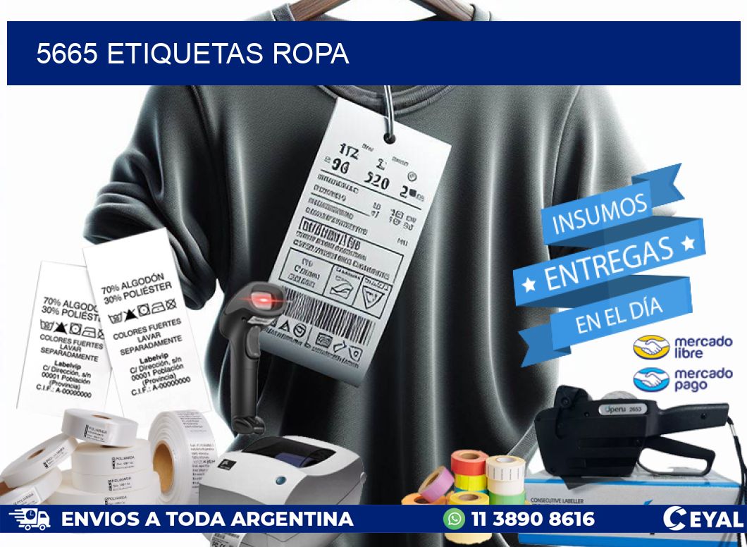 5665 ETIQUETAS ROPA