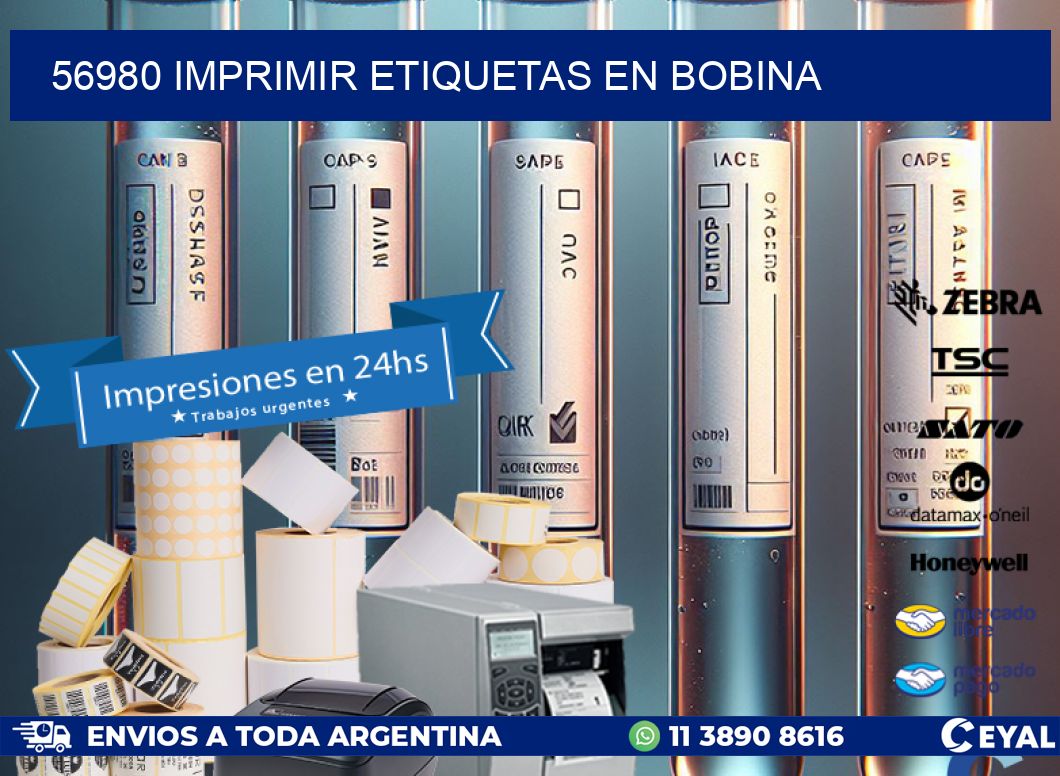 56980 imprimir etiquetas en bobina