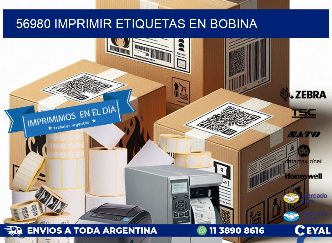56980 imprimir etiquetas en bobina