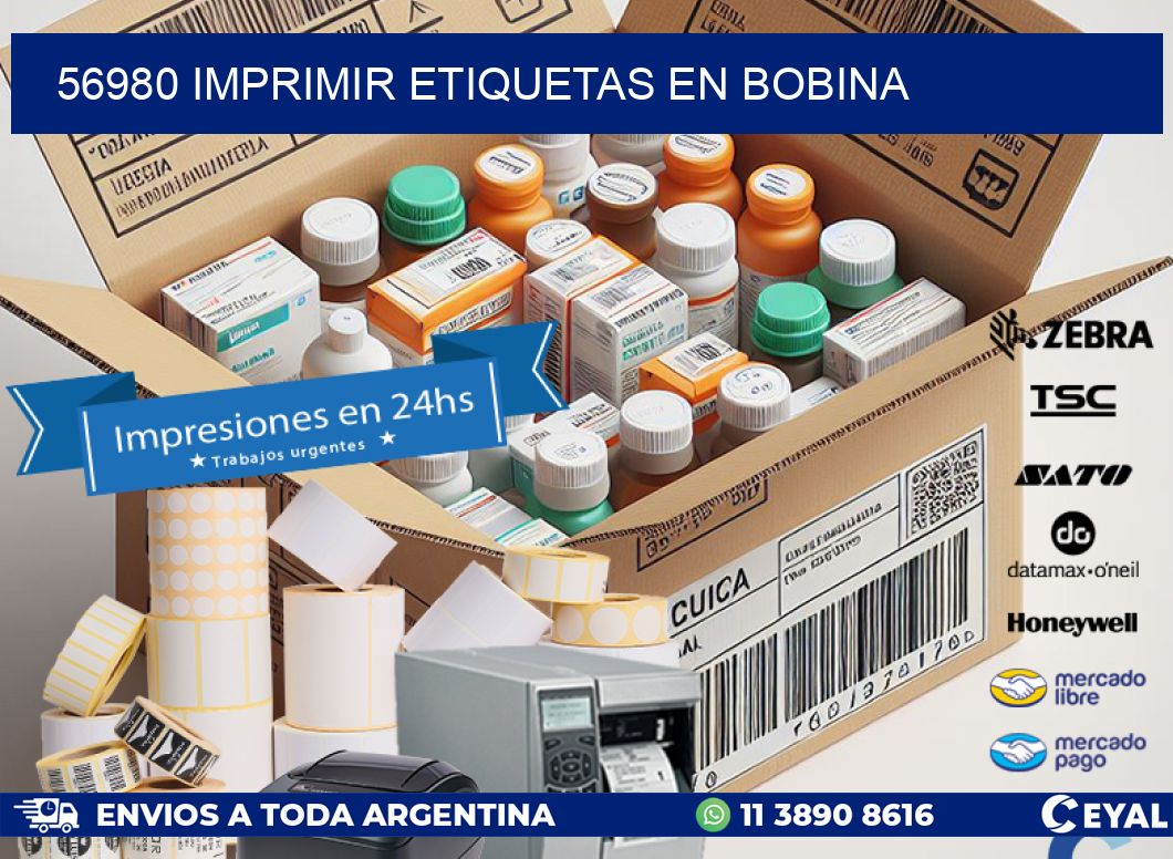 56980 imprimir etiquetas en bobina