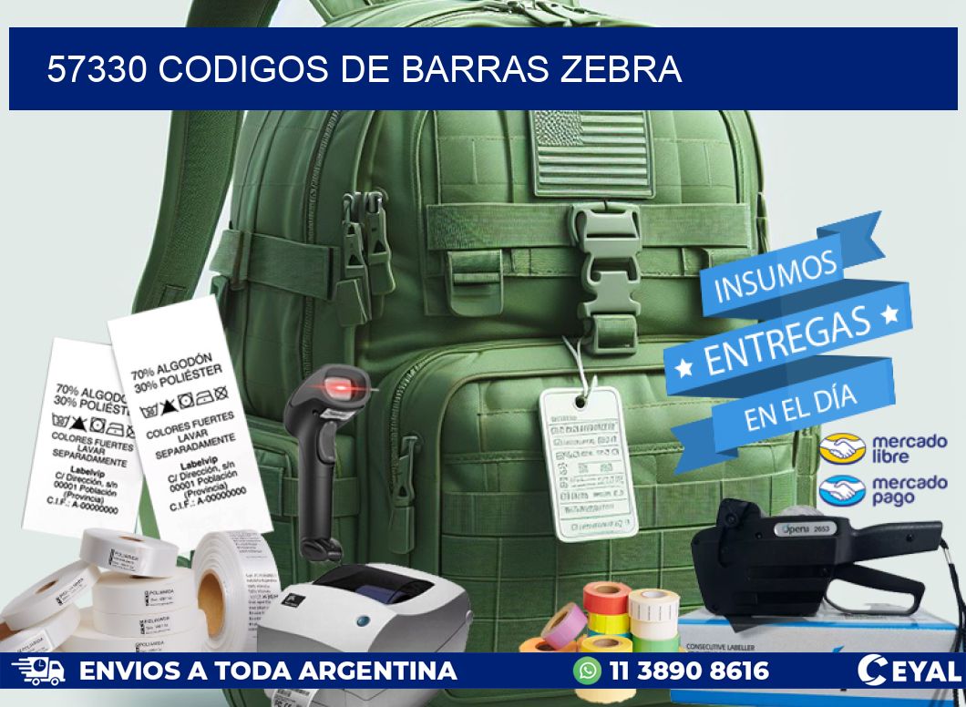 57330 codigos de barras zebra