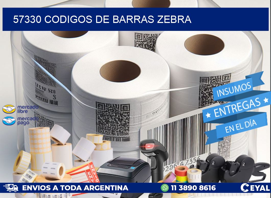 57330 codigos de barras zebra
