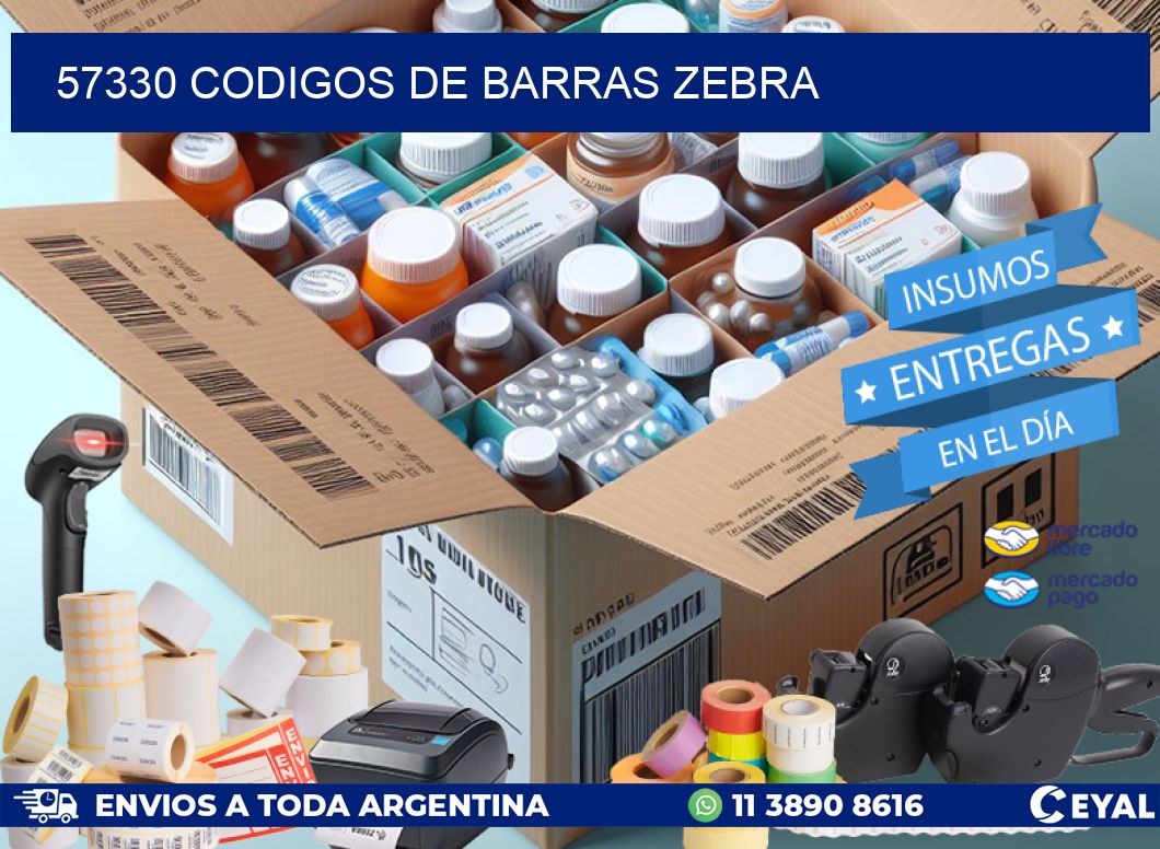 57330 codigos de barras zebra
