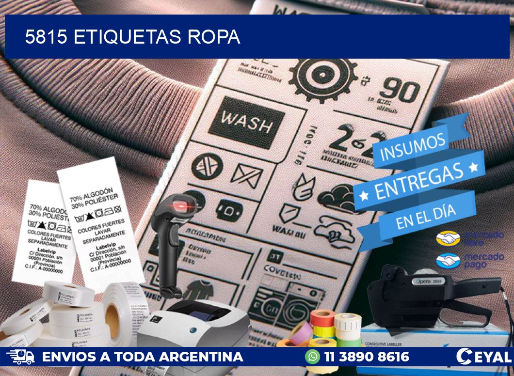 5815 ETIQUETAS ROPA