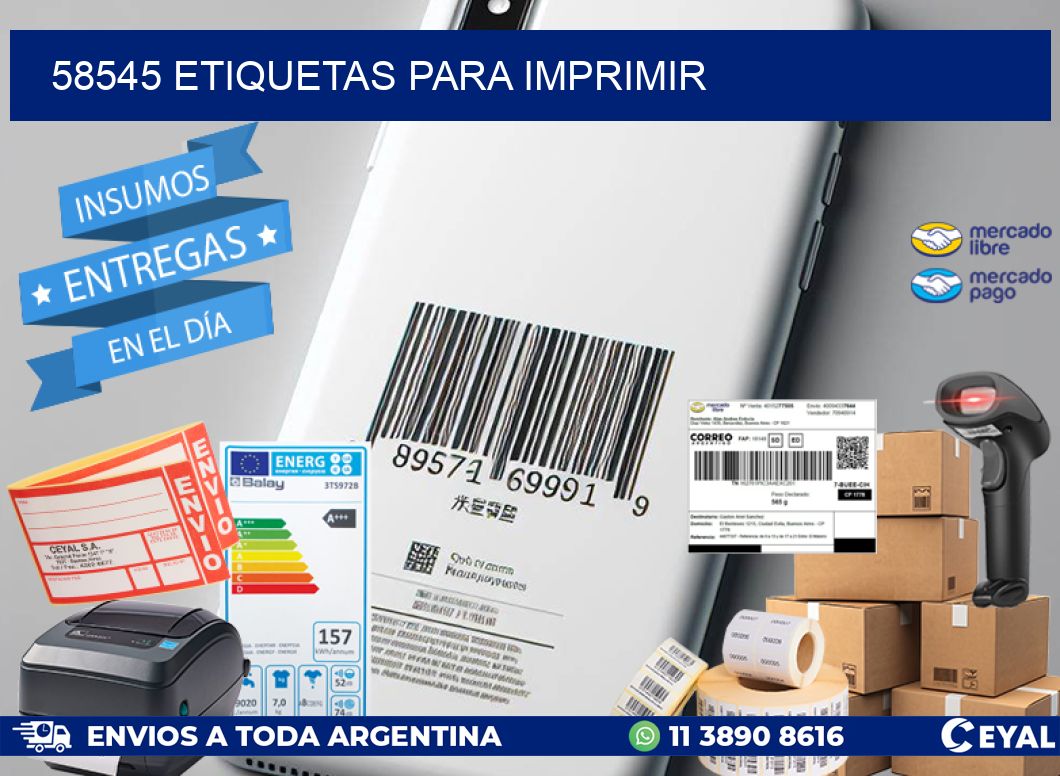 58545 etiquetas para imprimir