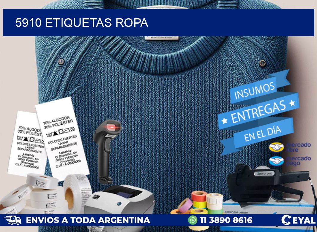 5910 ETIQUETAS ROPA