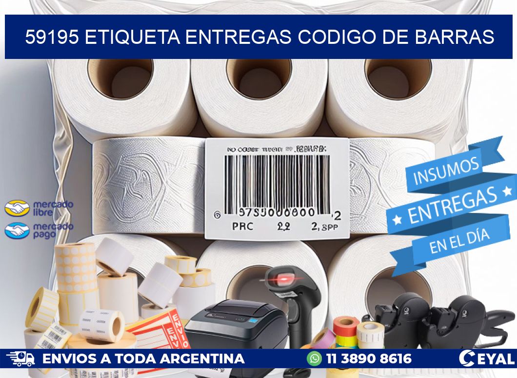 59195 ETIQUETA ENTREGAS CODIGO DE BARRAS
