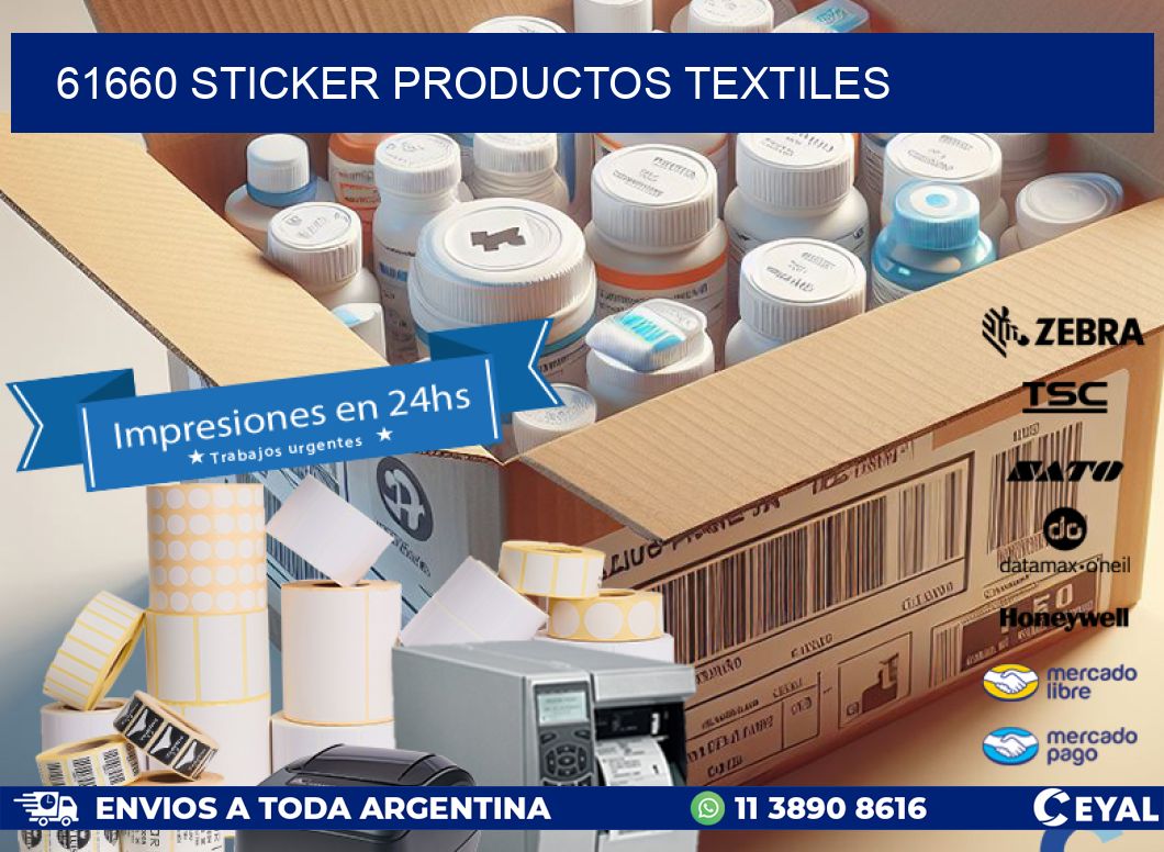 61660 STICKER PRODUCTOS TEXTILES