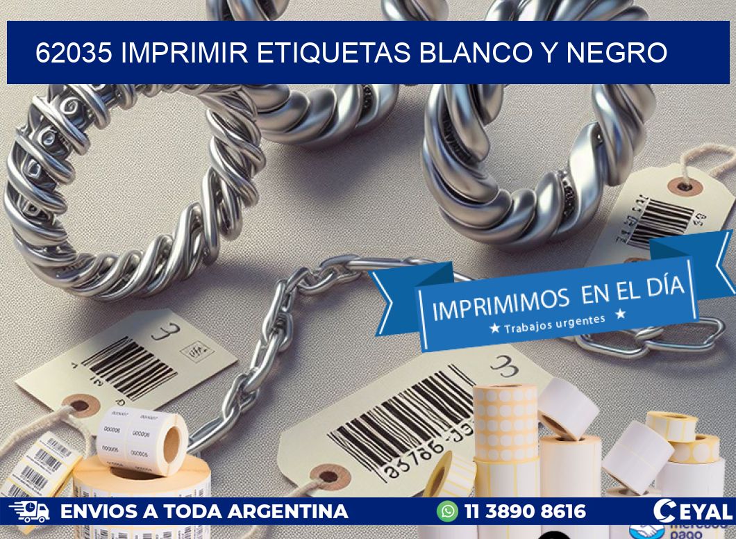 62035 imprimir etiquetas blanco y negro