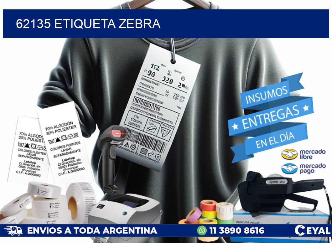 62135 ETIQUETA ZEBRA