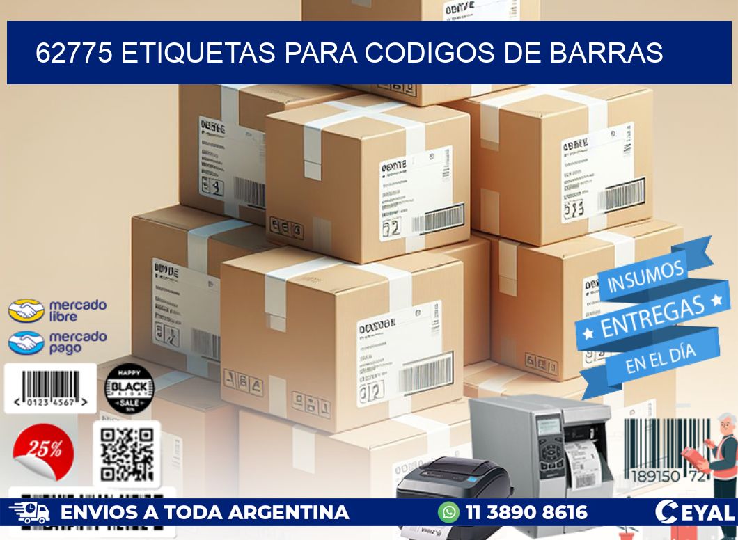 62775 ETIQUETAS PARA CODIGOS DE BARRAS