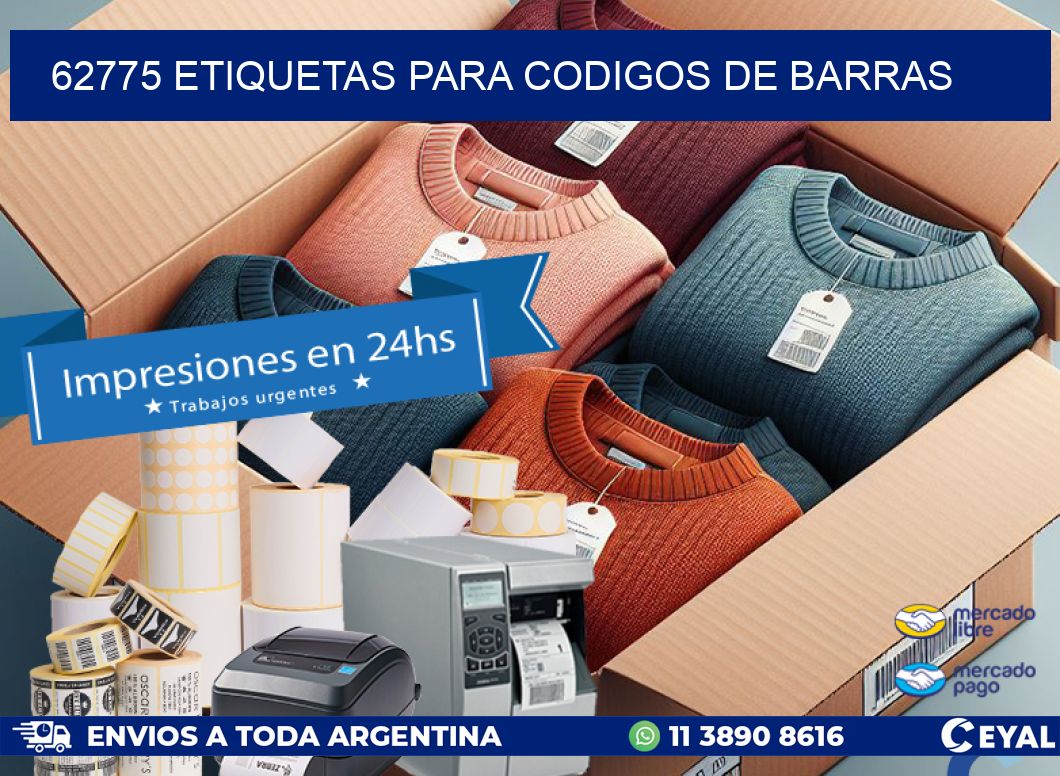 62775 ETIQUETAS PARA CODIGOS DE BARRAS