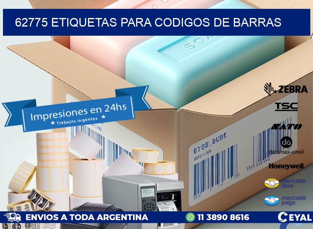 62775 ETIQUETAS PARA CODIGOS DE BARRAS
