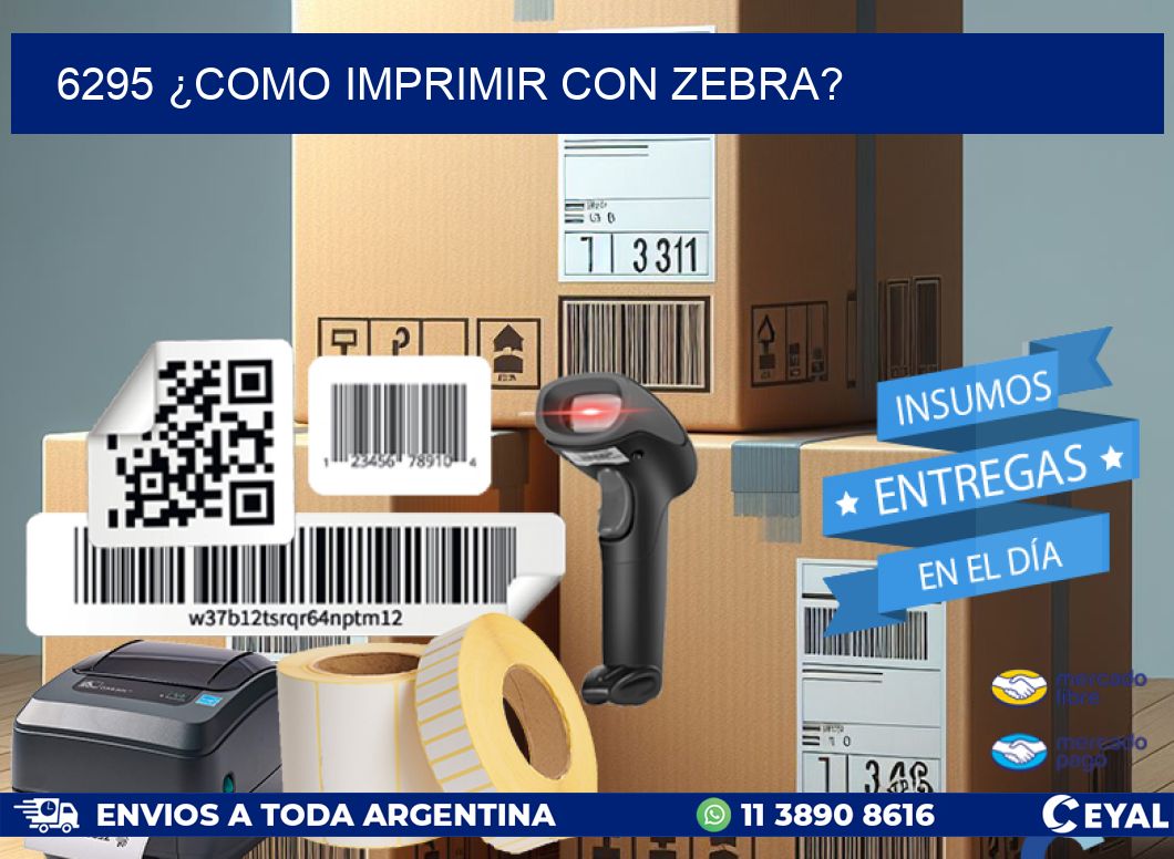 6295 ¿COMO IMPRIMIR CON ZEBRA?