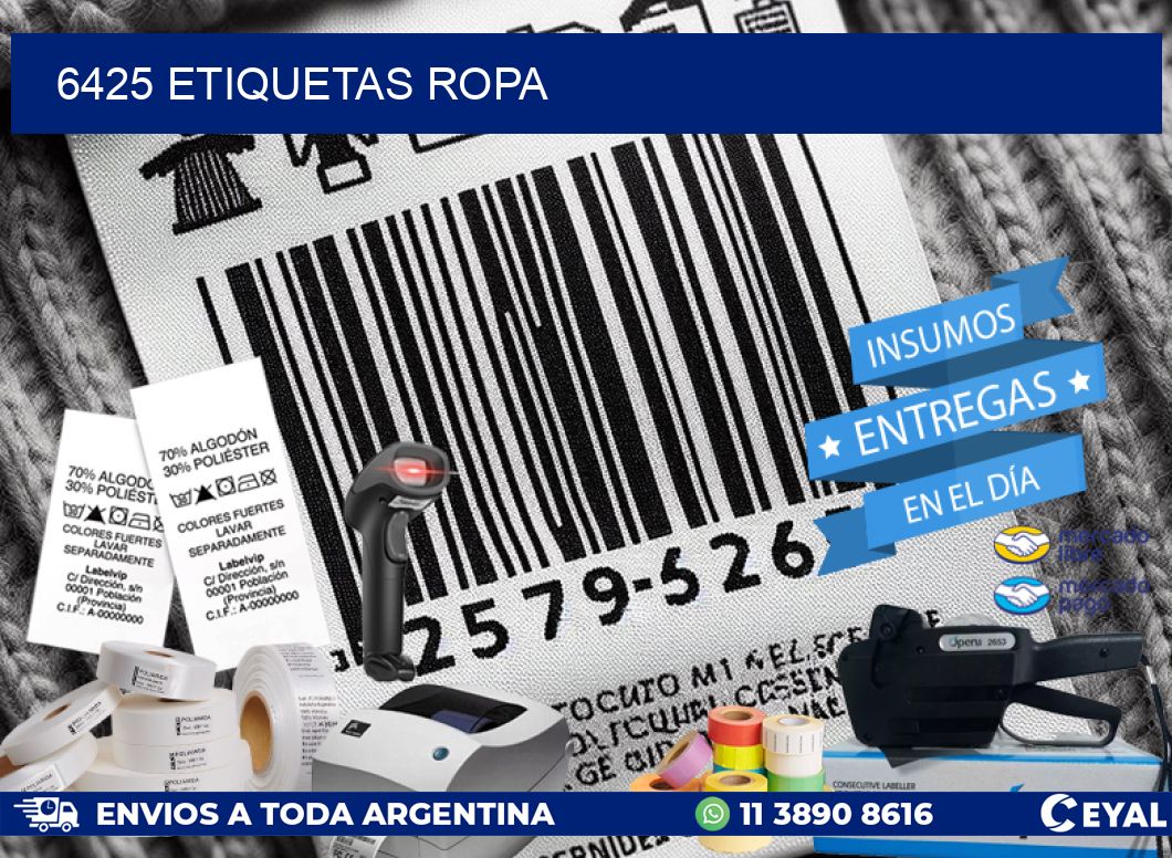 6425 ETIQUETAS ROPA