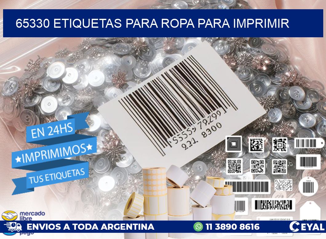 65330 ETIQUETAS PARA ROPA PARA IMPRIMIR