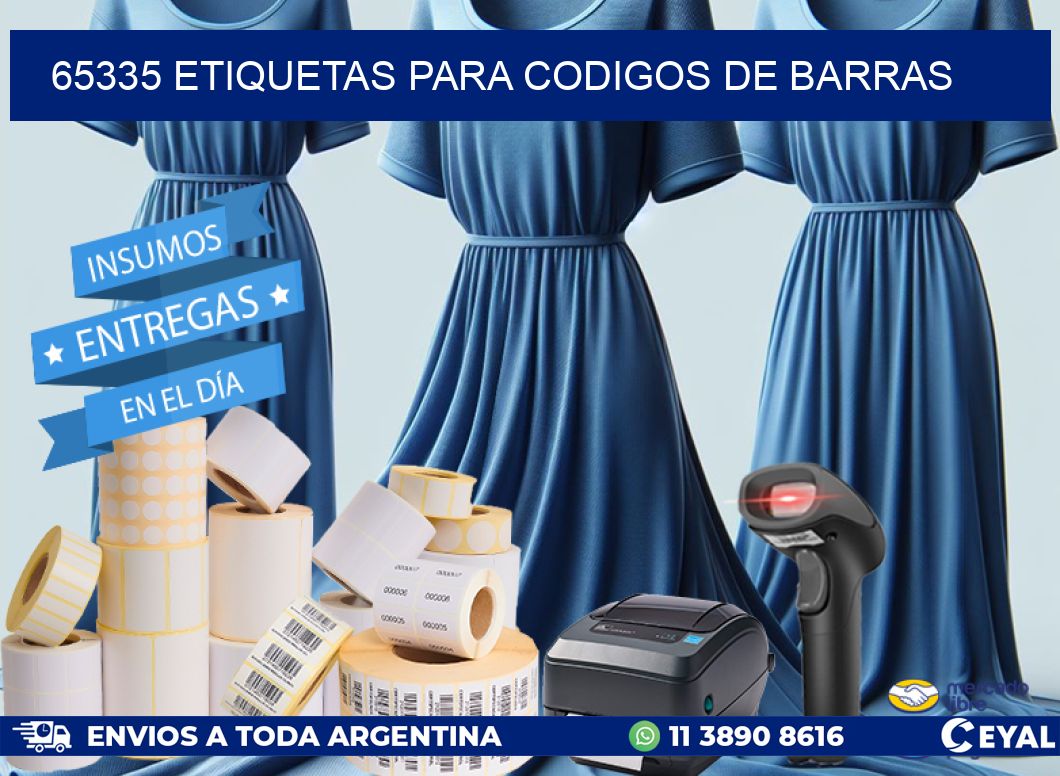 65335 ETIQUETAS PARA CODIGOS DE BARRAS
