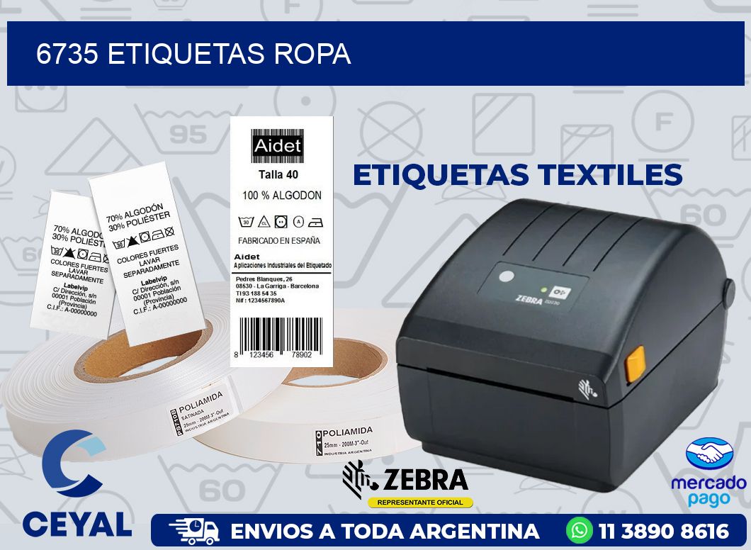 6735 ETIQUETAS ROPA