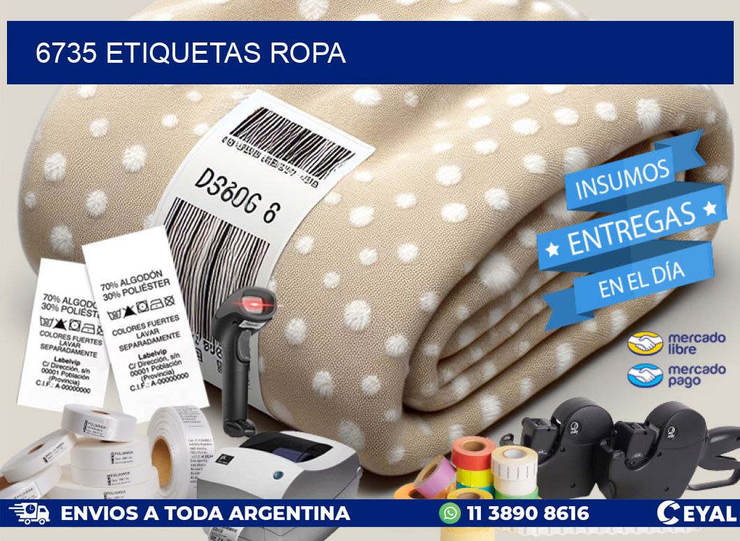 6735 ETIQUETAS ROPA