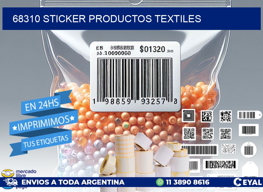 68310 STICKER PRODUCTOS TEXTILES