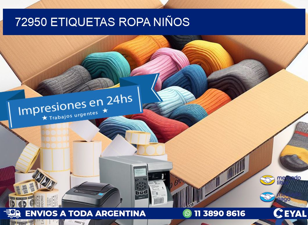 72950 ETIQUETAS ROPA NIÑOS