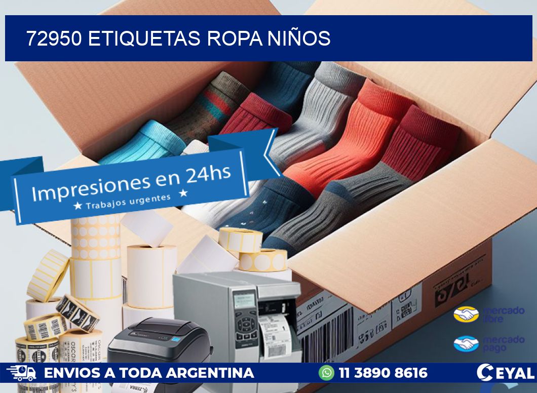 72950 ETIQUETAS ROPA NIÑOS