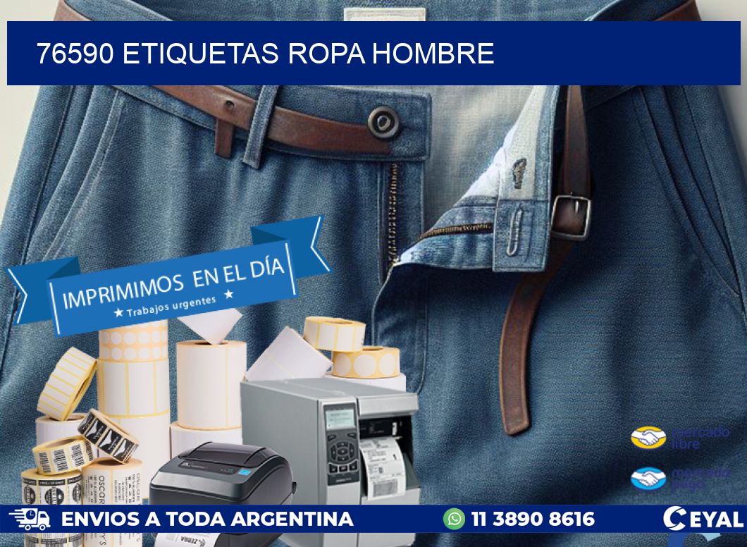 76590 ETIQUETAS ROPA HOMBRE
