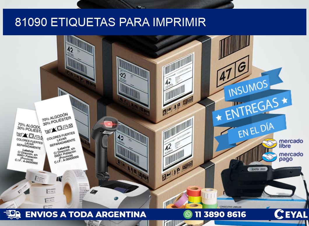 81090 ETIQUETAS PARA IMPRIMIR