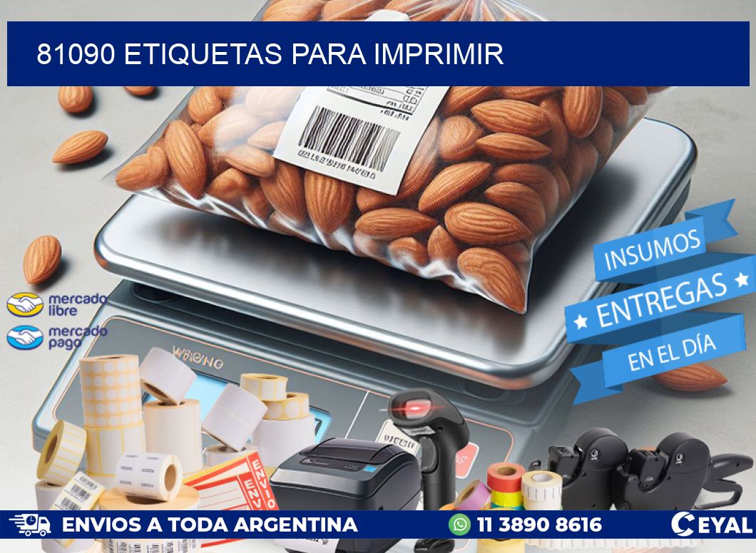 81090 ETIQUETAS PARA IMPRIMIR
