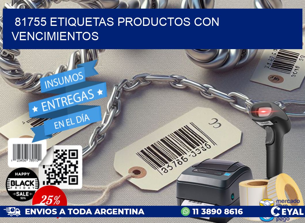 81755 etiquetas productos con vencimientos