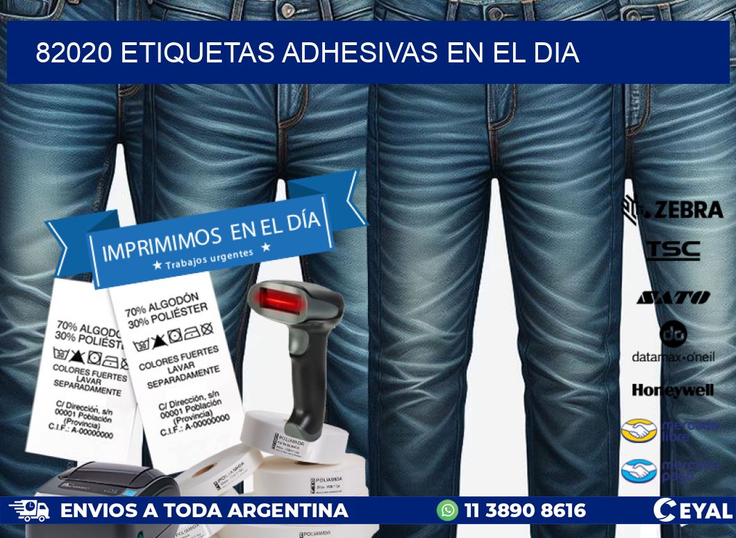 82020 etiquetas adhesivas en el dia