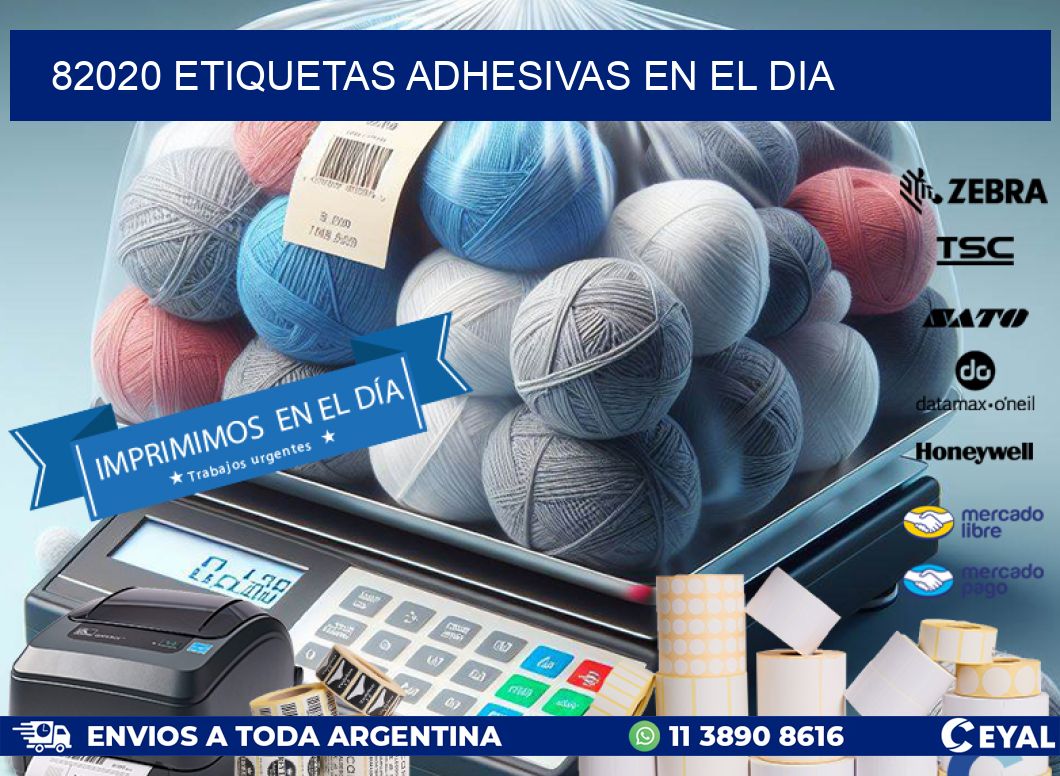 82020 etiquetas adhesivas en el dia