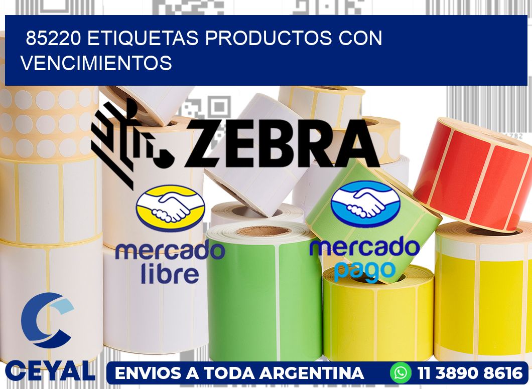 85220 Etiquetas productos con vencimientos