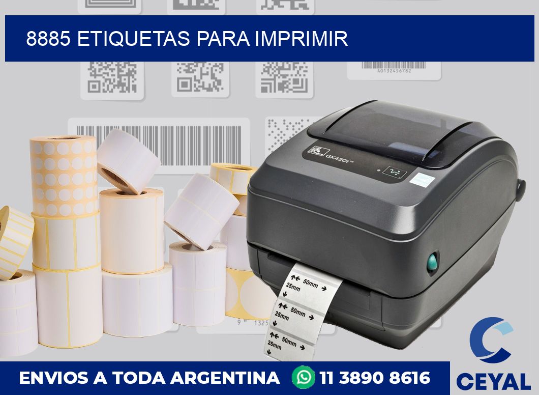 8885 ETIQUETAS PARA IMPRIMIR