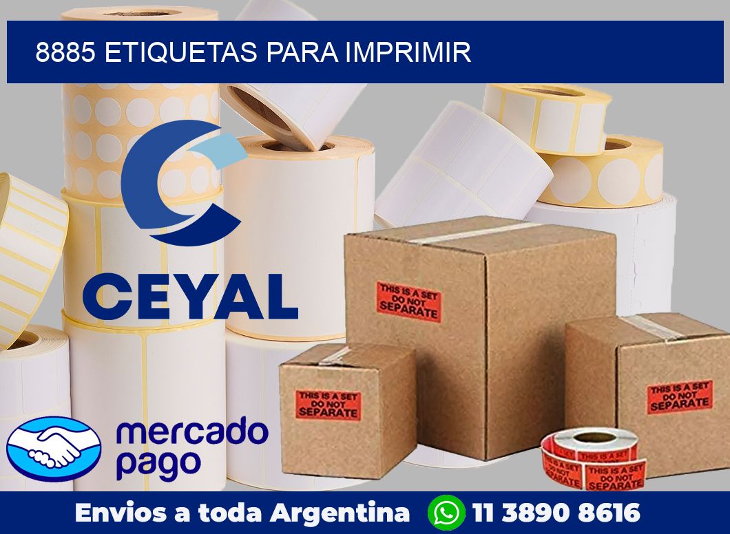 8885 ETIQUETAS PARA IMPRIMIR