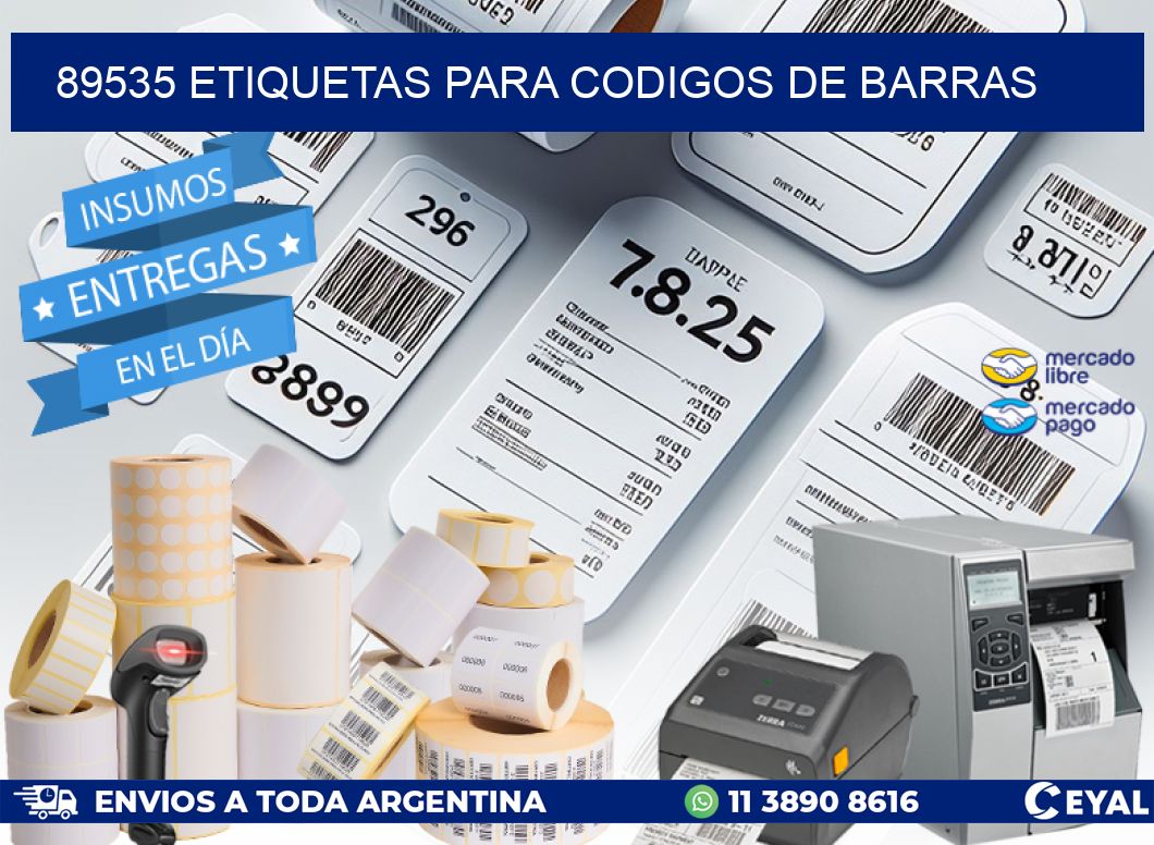 89535 ETIQUETAS PARA CODIGOS DE BARRAS