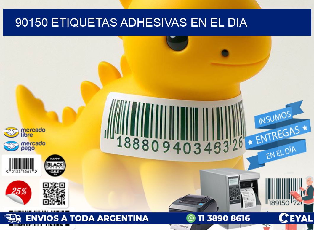 90150 Etiquetas adhesivas en el dia