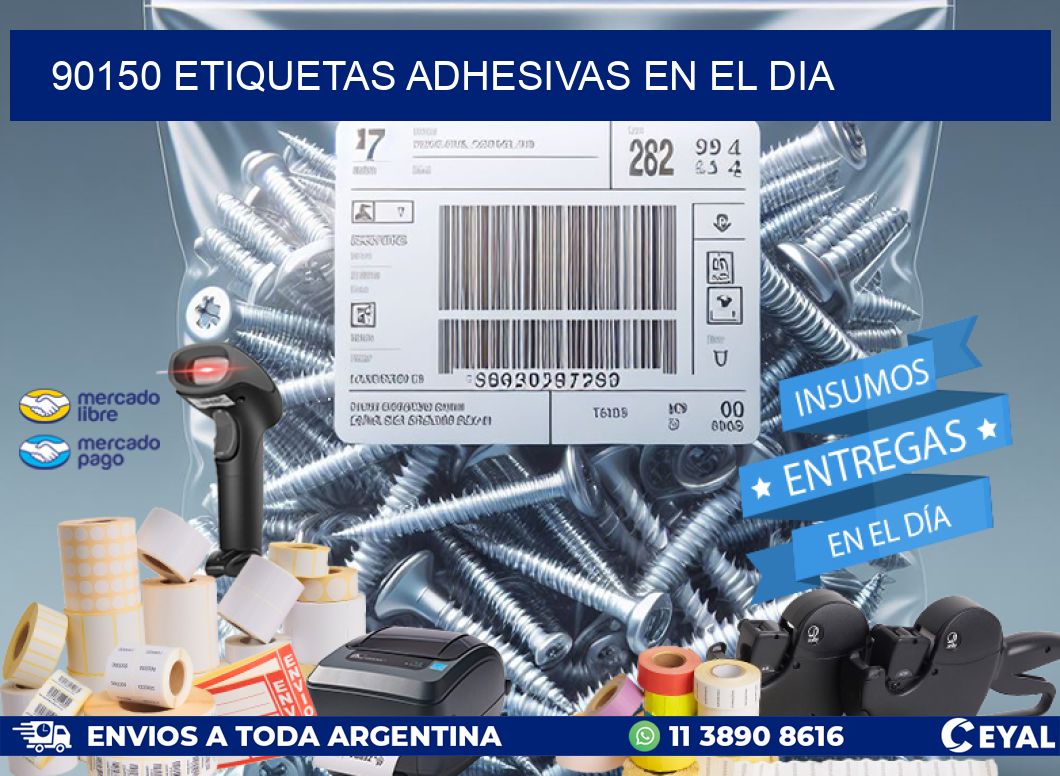 90150 Etiquetas adhesivas en el dia